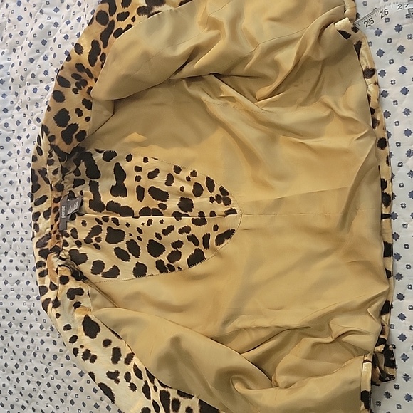 Per Se Velvet Silk Leopard Print Jacket size 16 - Picture 8 of 8